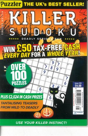 Killer Sudoku, issue NO 228