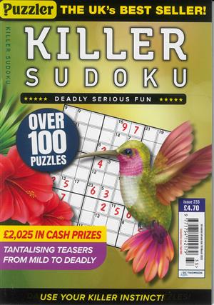 Killer Sudoku, issue NO 233