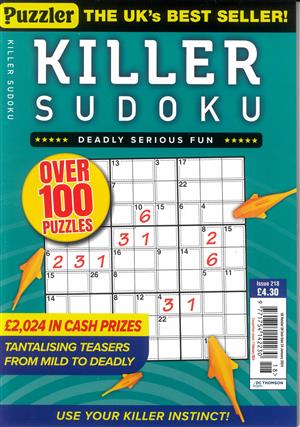Killer Sudoku - NO 218