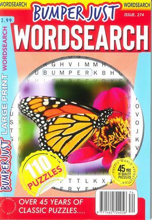 Bumper Just Wordsearch Magazine Issue NO 274