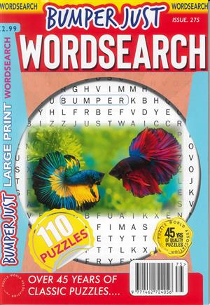 Bumper Just Wordsearch Magazine Issue NO 275