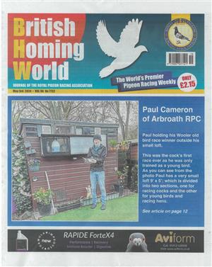 British Homing World Magazine Issue NO 7732