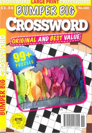 Bumper Big Crossword Magazine Issue NO 160