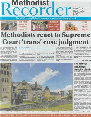 Methodist Recorder, issue 09/05/2025