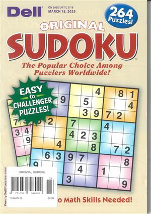 Original Sudoku, issue 15/03/2025