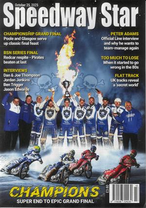 View the latest issue 25/10/2025 of Speedway Star magazine Speedway Star, issue 25/10/2025
