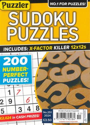 Sudoku Puzzles, issue NO 251
