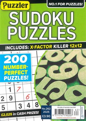 Sudoku Puzzles, issue NO 262