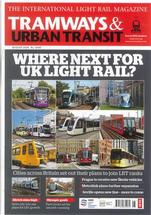 Tramways & Urban Transit, issue AUG 24