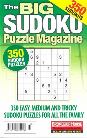 Big Sudoku Puzzle, issue NO 133