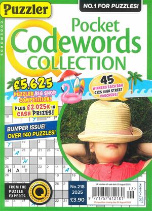 Puzzler Pocket Codewords Collection - NO 218