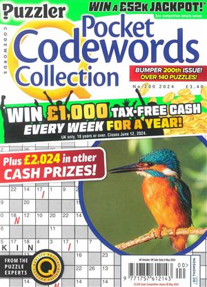 Puzzler Pocket Codewords Collection Magazine Issue NO 200