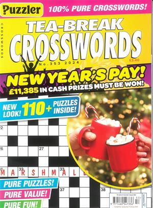 Puzzler Tea Break Crosswords, issue NO 353