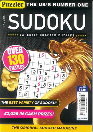 Puzzler Sudoku - NO 275, issue NO 275