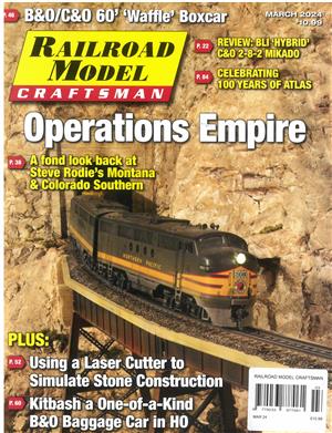 Railroad Model Craftsman Magazine Issue MAR