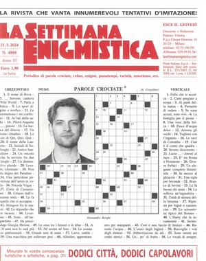 La Settimana Enigmistica Magazine Issue NO 4800