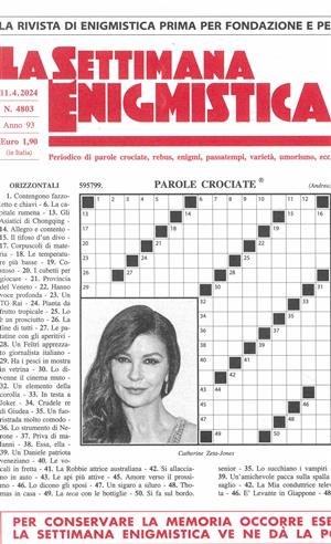 La Settimana Enigmistica Magazine Issue NO 4803