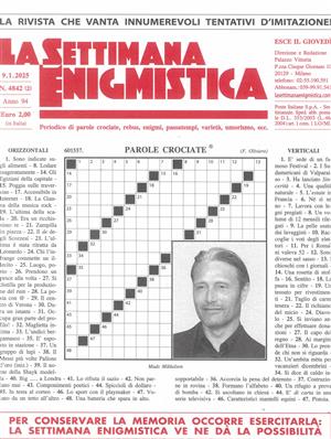 La Settimana Enigmistica, issue NO 4842