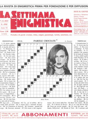 La Settimana Enigmistica - NO 4785