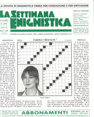 La Settimana Enigmistica - NO 4787