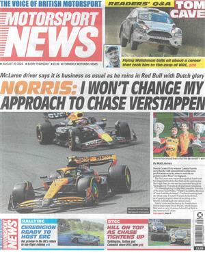 Motorsport News - 29/08/2024