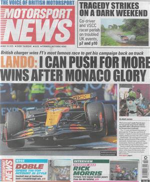 Motorsport News - 29/05/2025