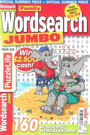 Family Wordsearch Jumbo, issue NO 362