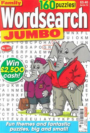Family Wordsearch Jumbo, issue NO 377