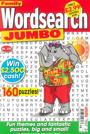 Family Wordsearch Jumbo, issue NO 375