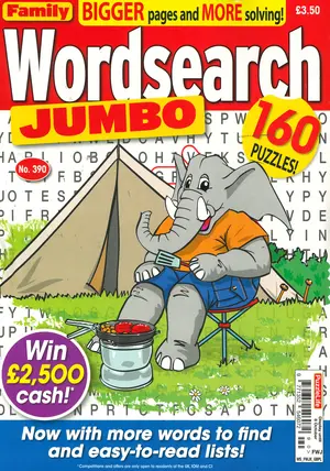 Family Wordsearch Jumbo - NO 390, issue NO 390