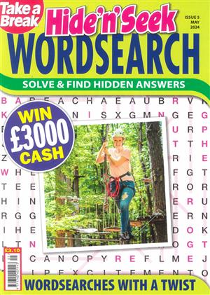 Take a Break Hide n Seek Wordsearch Magazine Issue NO 5