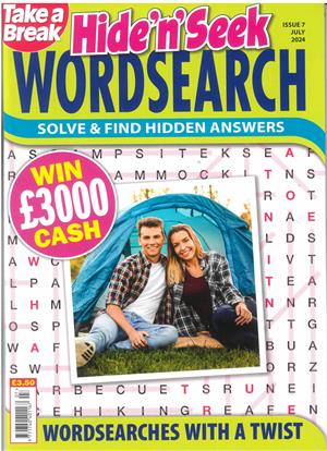 Take a Break Hide n Seek Wordsearch - NO 7