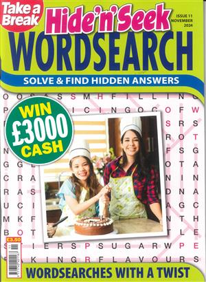 Take a Break Hide n Seek Wordsearch - NO 11