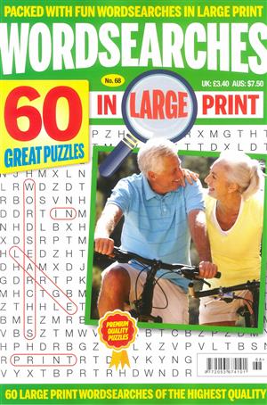 Wordsearches in Large Print Magazine Issue NO 68