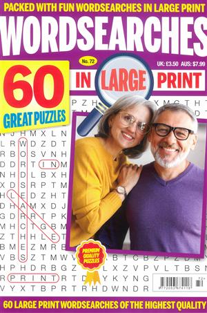 Wordsearches in Large Print, issue NO 72