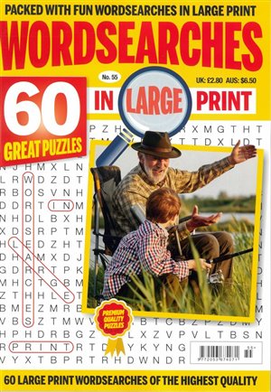 Wordsearches in Large Print magazine