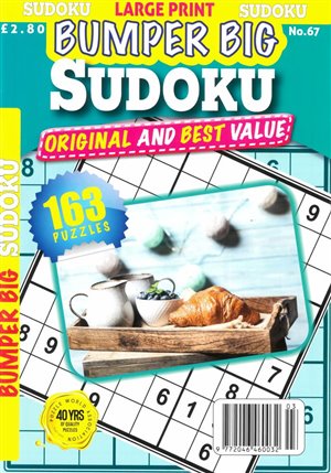 Bumper Big Sudoku Magazine Issue NO 67