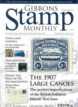 View the latest issue NOV 25 of Gibbons Stamp Monthly magazine Gibbons Stamp Monthly, issue NOV 25