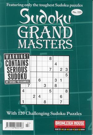 Sudoku Grand Masters, issue NO 223
