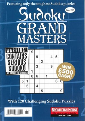 Sudoku Grand Masters magazine