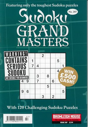 Sudoku Grand Masters magazine