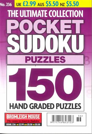 The Ultimate Collection Pocket Sudoku Puzzles, issue NO 236