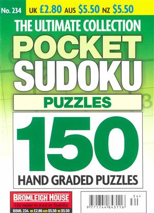 The Ultimate Collection Pocket Sudoku Puzzles Magazine Issue NO 234