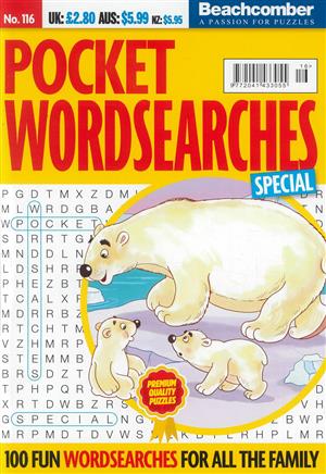 Pocket Wordsearches Special Magazine Issue NO 116
