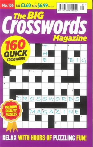 View the latest issue NO 106 of The Big Crosswords Magazine magazine The Big Crosswords Magazine, issue NO 106