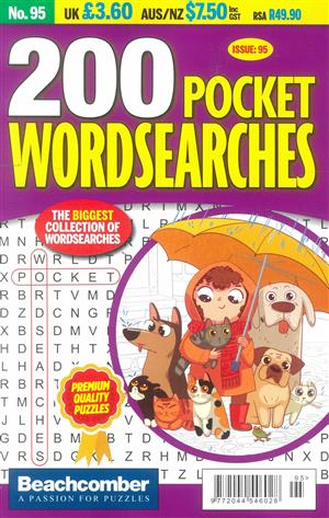 View the latest issue NO 95 of 200 Pocket Wordsearches magazine 200 Pocket Wordsearches, issue NO 95
