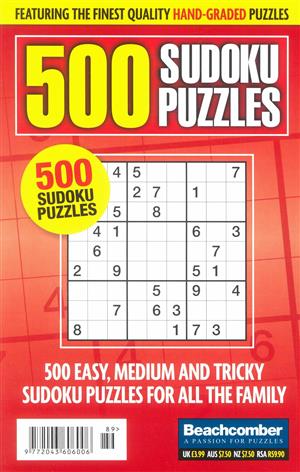 500 Sudoku Puzzles - NO 89