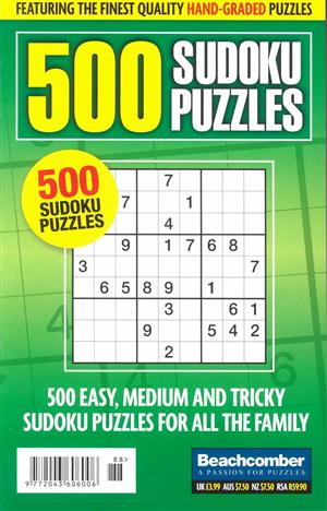 500 Sudoku Puzzles Magazine Issue NO 88
