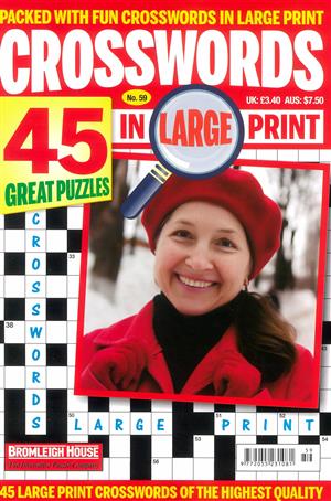 Crosswords in large print Magazine Issue NO 59
