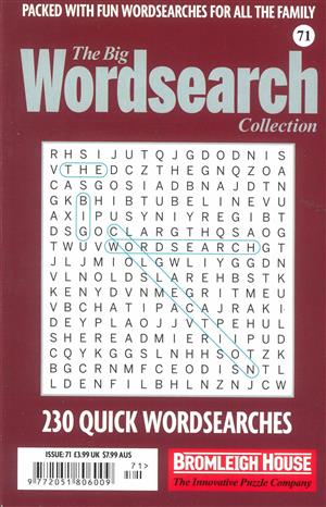 The Big Wordsearch Collection Magazine Issue NO 71